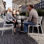 Ferrea bord med rund Ø85 cm skiva - Bild 3